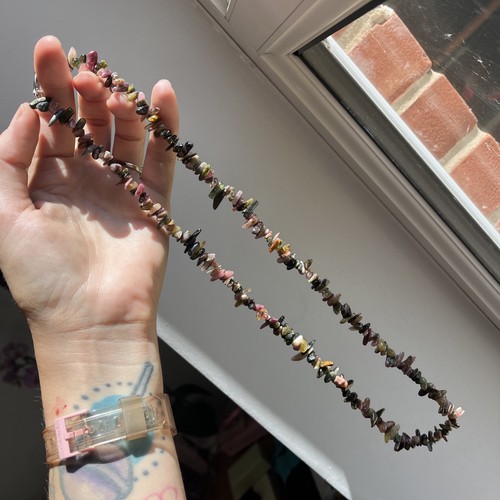 Tourmaline necklace 925 high