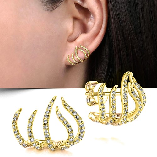 Claw earrings cuff - earrings,
