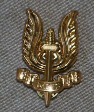 BELGIUM PARA COMMANDO METAL PARACHUTE AIRBORNE BERET BADGE SAS OFFICER #2
