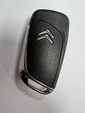 GENUINE CITROEN 3 BUTTON REMOTE FLIP KEY FOB TESTED & WORKING 966597548001