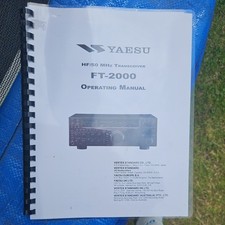 MANUAL for YAESU FT-2000D