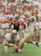 Place kicker Jim Sanson Notre