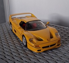 BURAGO FERRARI F50 1:18 DIECAST MODEL : IN YELLOW  ITALIAN CLASSIC : IN VGC