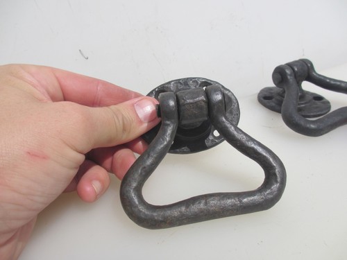 Vintage iron lever door - iron,