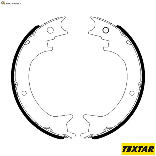 Brake shoe set - shoe, parking