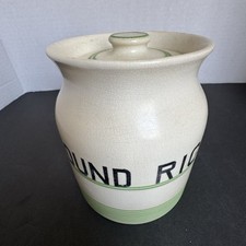 Green Banded GROUND RICE Jar +