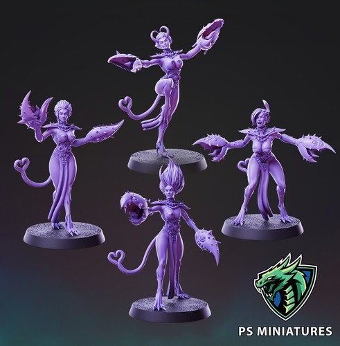Unpainted multipart miniatures