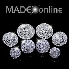 Round Domed Diamante Stud