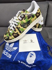 Stan Smith Bape Camo 30th Anniversary Adidas Shoes Trainers Size UK 7 New IG8949