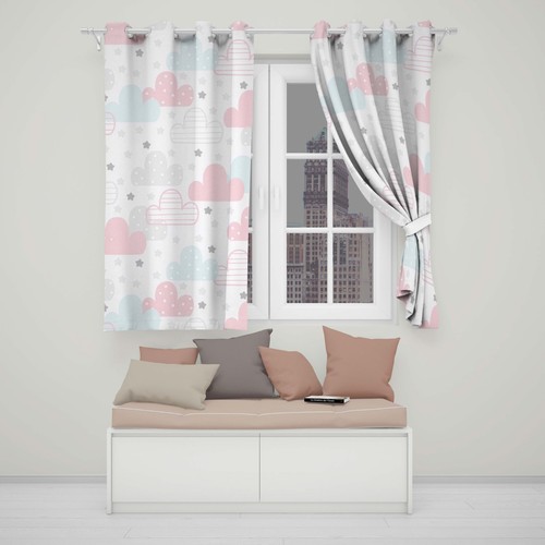 Kids pink blue cloud blackout - kids,