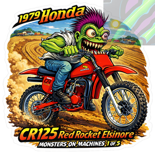 1979 honda cr125 red - cr125,