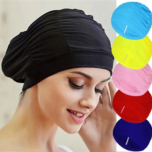 Black swimming cap adult - swimming,