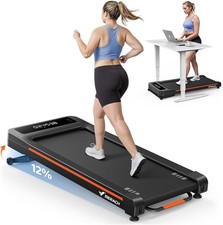 Heavy Duty Walking Treadmill 12% Incline 400LBS 3.5HP Quiet Home Pad