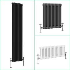 Traditional 2 Column Horizontal Vertical Radiator Cast Iron Style Vintage Rads