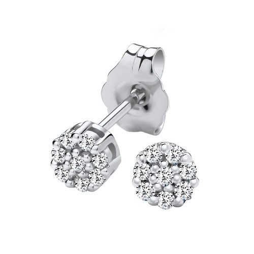 9ct white gold 10ct - 9ct, 0.10ct