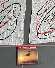 2 x Genuine Jacqmar BEA Airlines Stewardess Silk Head Scarfs + 25 Year BEA Book