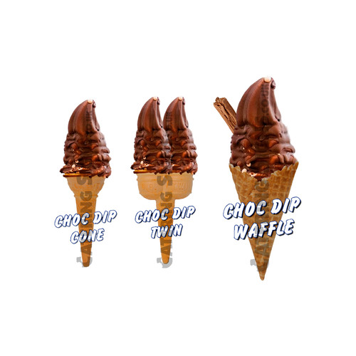 Chocolate dipped whippy - chocolate,