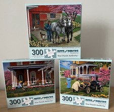 Bits and Pieces.  300 Large Piece Jigsaw Puzzles x 3.
