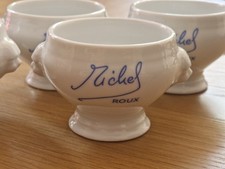 Porcelain ramekins - exclusive rare Chef Michel Roux  x4 from The Waterside Inn