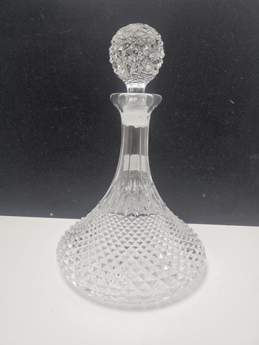 Ships decanter cut glass - decanter,