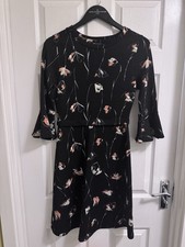 Next Black Floral Skater Dress