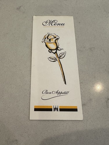 Monarch airlines menu - menu, card