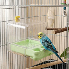 Transparent parrot bath - transparent,