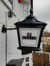 VICTORIAN VERY RARE ANSELLS GENUINE HEAVY CAST IRON PUB WALL LANTERN