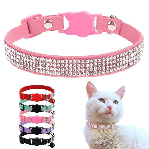 Rhinestone diamante dog collar - dog,