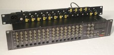 Vintage Fostex Model 2016 16 Channel Rack Mount Line Mixer + Rear Patch Panel
