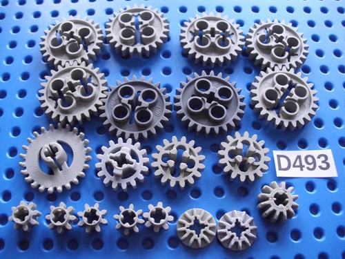 Lego genuine light grey - grey, cogs