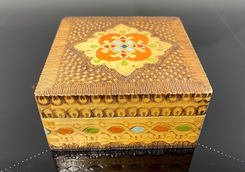 Poker work wooden trinket - -,