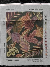 Rare Ehrman Tapestry Needlepoint Canvas Only - Antique Leaves By Debbie Jenkins