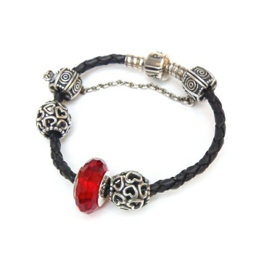 Pandora charm bracelet black - charm,