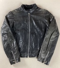 Vintage Redskins Leather Biker Jacket Cafe Racer Jacket Ladies’ Size L