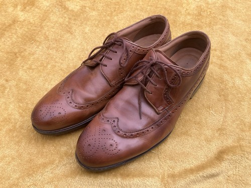 Clarks brown leather brogues - brown,