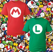 Super Mario T-Shirt,Mario And Luigi Shirt, Vintage Game Unisex Adult Kid Tee Top