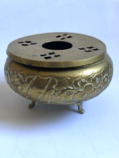 Vintage Footed Solid Brass