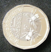 2025 £1 One Pound Coin Bees