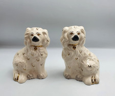 Pair Of Royal Doulton Staffordshire Spaniels Wally Mantle Dogs,