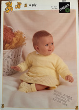 Phildar 4 Ply babies knitting pattern 41-51cm 16-20in for a Baby Girl