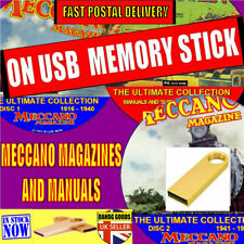1000 Meccano Magazines Manuals Plans & Supermodel leaflets 1906-89 USB DRIVE NEW