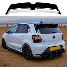 VW Polo MK5 6R 6C GTI R Oettinger Style Gloss Black Rear Boot Spoiler Lip 09-18