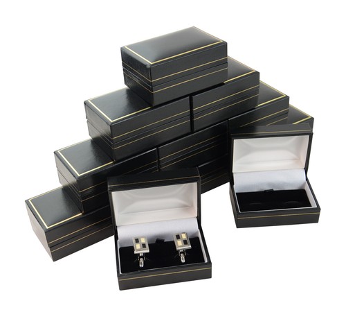 Classic black gold trim - gold,