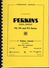 Perkins P6, P4 and P3 Series Diesel Engine Workshop Manual Instruction Book