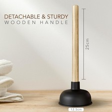 Toilet and Sink Plunger Heavy Duty Kitchen Bathroom Rubber Drain Unblocker