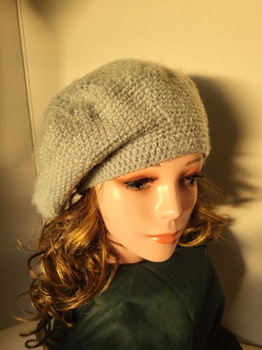 Handmade crochet beret hat - ,