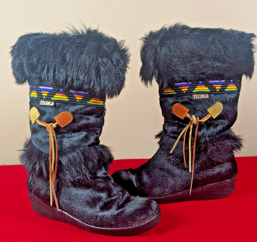Vintage tecnica black fur - tecnica,