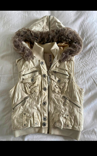 River island cream hooded - river, lace