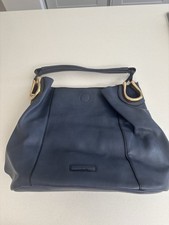 RJR John Rocha Blue Leather Handbag (with detachable strap)